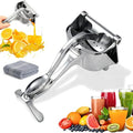 Hand Juicer Squeezer - Aluminum Alloy Fresh Fruit Juice Extractor, Fruit Juice Handheld Press Squeezer with Seed Filter, Heavy Duty Manual Hand Press Juicer for Citrus and Other Fruits (1PC)