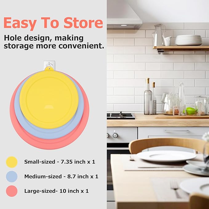 Silicone Replacement Lids for Pyrex Smart Essentials Prepware 325 Rimmed Glass Mixing Bowl, Food Grade Silicone, Sturdy & Durable Cover, Dishwasher & Microwave Safe - 1 Pack