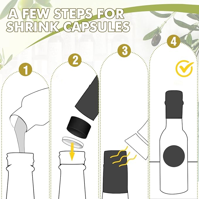 Havawish 20 Pcs 5oz Homemade Mini Olive Oil Bottles Hot Sauce Glass Bottles with Leak Proof Screw Cap Funnel Clear Bottle for Storing Homemade Olive Oil Wedding Baby Shower Gifts (Green)
