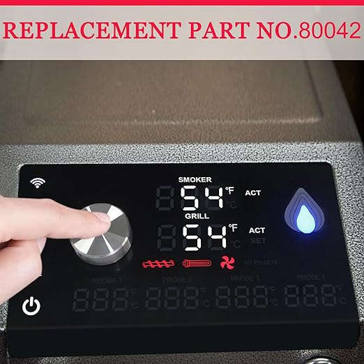 Replacement 80042 WiFi Digital PID Control Board Parts for PB2180LK, Compatible with Pit Boss Lockhart Platinum Pellet/Smoker Combo Grill, Comes with Bluetooth Function