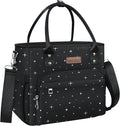 MIYCOO Lunch Bag Lunch Box Women - Leakproof Insulated Lunch Cooler Bag for Women - Large Lunch Tote Bags Adults, Black Starry Sky
