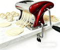 XINGYUEXUAN Pasta Maker Machine, Stainless Steel Manual Noodle Maker with 2mm & 4mm Cutters, Hand Crank for Homemade Spaghetti, Fettuccine, Lasagna & Dumpling
