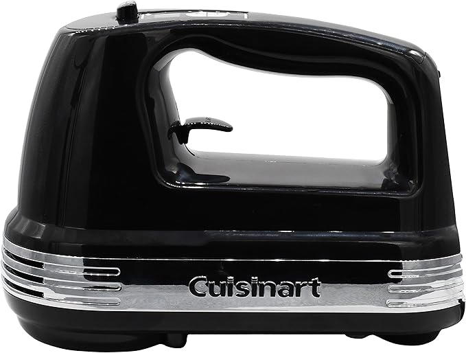 Cuisinart Power Advantage Plus 9-Speed Hand Mixer, 220W-Motor Hand Blender Electric Mixer with 9 Speed Settings, XL Dishwasher-Safe Beaters, 3 Low Mixing Speeds, Storage Case, Black