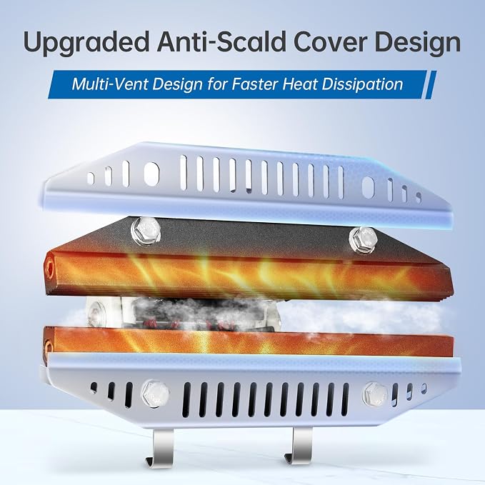 Portable Hand Held Heat Sealer Machine-R-PACK FKR-200DFFT, 8 Inches, For Foil Bag, Mylar, Kraft Bag（Anti-Scald Protection）