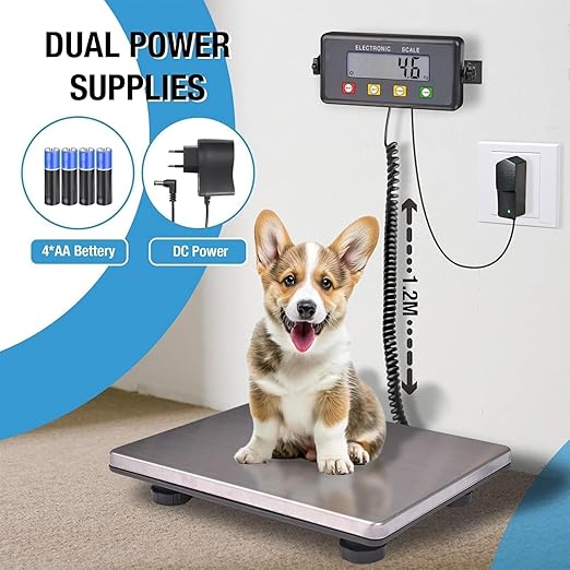 SurmountWay Large Shipping Scale, 440lb/0.2lb Digital Postal Scale with Tare/Count/Auto-Off Function, High Accurate Shipping Scale for Packages,Small Business,Luggage,Warehouse,Home (15.3"x11.8")