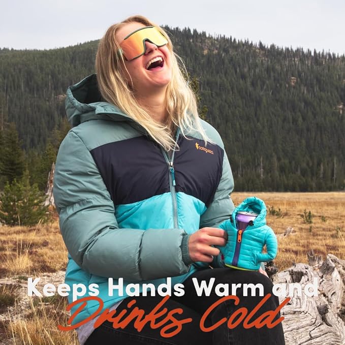 Puffin - The Alpine Jacket - Insulated 12 oz Can Cooler I Beer Bottle & Soda Can Insulator, Keep Drinks and Beverages Cold (Blue Atoll)
