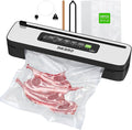 Vacuum Sealer Machine, INKBIRD Powerful 130W High Power with Liquid/Moist/Dry 6-Food Modes, Compact Food Preservation System with Cutter, Full Start Kit with Pre-cut Bags*10 (8''*11.8''), EXT-VAC