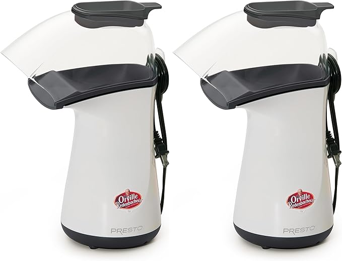 Presto 04821 Orville Redenbacher's Hot Air Popper,1 Liters,White,(Pack of 2)