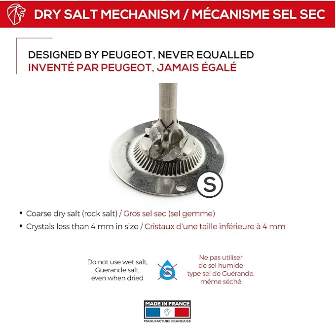 Peugeot Paris Chef u'Select Stainless Steel 30cm - 12" Salt Mill