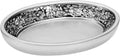 Creative Scents Crackled Glass Soap Dish for Bathroom, Decorative Dry Bar Soap Holder, Best Dishes for Sink/Bath/Shower Decor.