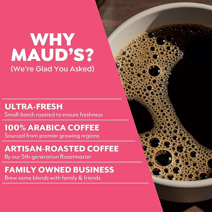 Maud's Oatmeal Cookie Flavored Coffee Pods, 18 ct, Medium Roast Flavored Coffee in Single Serve Pods – 100% Arabica Beans, Compatible with Keurig K Cups Maker