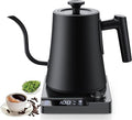 Gooseneck Electric Kettle, ±1°F Temperature Control, Up to 24H Keep Warm, 1.0L 1200W Fast Heating, 304 Stainless Steel Interior, Built-in Brew Timer, Pour Over Kettle for Coffee and Tea