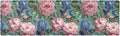 2-in-1 Table Runner Trivet for Hot Dishes Heat Resistant Hot Plate Mat Pad 39x12 Inch Waterproof Table Protector Trivets for Countertop Non Slip Decorative Turquoise Peonies and Irises