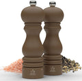 Peugeot Paris u'Select 7-inch Salt & Pepper Mill Set - Manual Mills with Adjustable Precision Grinding - Kitchen Seasoning, Stainless Steel & Beechwood, Elegant Kitchen Tools (Mocha)