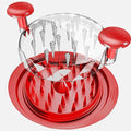 Chicken Shredder Tool Twist, 11" Heavy Duty Large Chicken Shredder, Meat Grinders Gadgets Machine, BPA Free, Strong Anti-Slip, Dishwasher Safe, Suitable for Pork Beef Chicken, Red