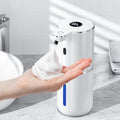 Automatic Foaming Soap Dispenser Touchless, Rechargeable Electric Hand ＆ Dish Soap Dispenser for Bathroom and Kitchen - Smart Digital Display, 6 Adjustable Level, 380ml, Wall Mounted, IPX5