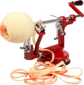Apple Peeler and Corer- Durable Heavy Duty Chrome Cast Iron w Powerful Countertop Suction, Hand Crank for Fruits, Potatoes or Veggies, Picking Season- Pie, Treat Dessert Baking, Must Have Kitchen Tool