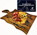 Charcuterie Board – Acacia Wood and Resin Cheese Board - Grazing Platter and Serving Tray for Entertaining - Wedding & Housewarming Gift