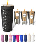 Frost Buddy Togo Buddy | 30 oz Stainless Steel Vacuum Insulated Tumbler | to Go Coffee Cup – Coffee Cups, Iced Coffee Sleeve, Travel Mug, Thermal Cup for Hot & Cold Drinks, Dunkin Cup (Little Hearts)