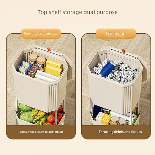 Mounting Kitchen Trash Holders Storage Shelf Garbage Holders ClutterFree Countertop for Apartment Space Saving Trash Bin Organizers