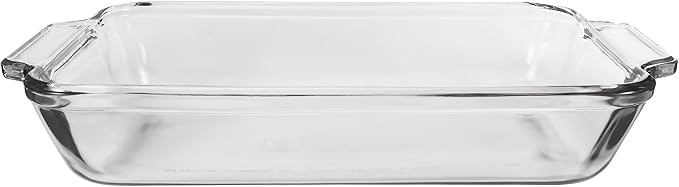 Anchor Hocking Glass Baking Dishes for Oven, 2 Piece Set (2 Qt & 3 Qt Glass Casserole Dishes)
