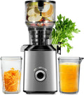 Cold Press Juicer Machine 5.4" Wide Feed Chute Juice Extractor Machine High Juice Yield, Slow Masticating Juicer