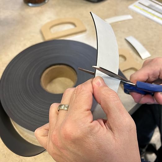 Master Magnetics - ZG80A-Ax50BX Flexible Magnet Strip with Adhesive Back , 1/16" Thick, 2" Wide, 50 feet (1 Roll)