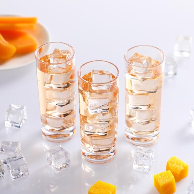 FillTouch 72 Pcs Shot Glasses Set 2.2 oz Mini Shot Cup Bulk, Clear Plastic Unbreakable Base Plastic Glass for Custom, Birthday Wedding Guest Gift (Tall)