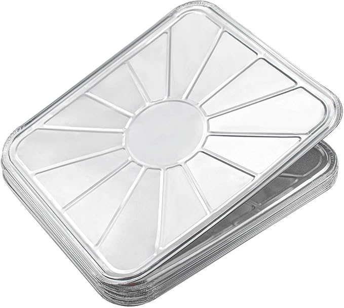 Lawei Set of 30 Disposable Foil Oven Liners - 18.5 x 15.5 Inch Aluminum Foil Liners Oven Drip Pan Tray for Cooking Baking Roasting and Grilling, Keep Your Oven Clean and Healthy