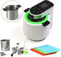 Herbnifique 3-In-1 Decarboxylator & Oil Infuser & Gummy Maker Machine With Mixing Function, Tincture Maker, Herbal Recipe Book Included (White)