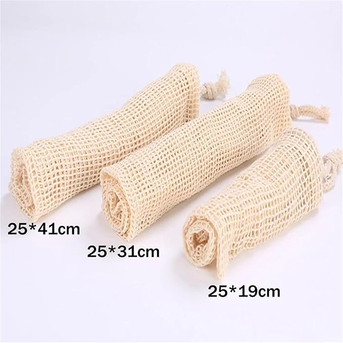 Mesh Produce Bags Reusable Produce Bags Set Eco Bag Cotton Mesh Vegetable For Fruit Storage Shopping(2S 2M 2L)