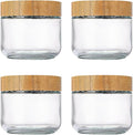 Glass Storage Jar with Airtights Lid for Overnight Oats Yogurt Parfaits and Food Storage 300ml 480ml Glass Food Container