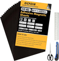 Magnetic Sheets with Adhesive Backing - 30 Pcs 8.5 x 11/20 Pcs 8 x 10 Inch Flexible Magnetic Adhesive Sheets, Adhesive Magnetic Sheets for Dies Storage, Photos, Craft Projects, School, Office