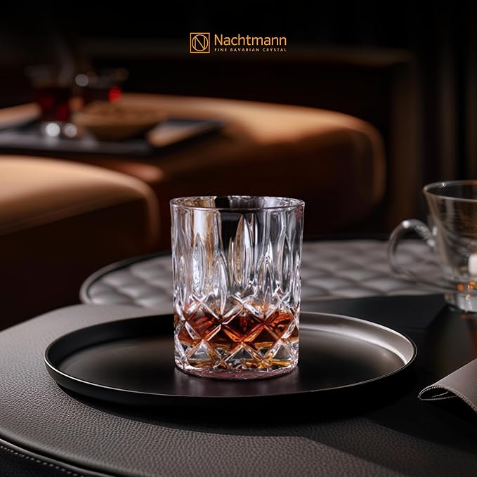 Nachtmann Noblesse Decanter and Whisky Glass, Set of 3, Clear, 10.4 oz. -