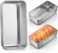 LIANYU 3 Pack Loaf Pans for Baking Bread, 9x5 Inch Bread Loaf Tin Pan, Stainless Steel Meatloaf Baking Bread Tin for Homemade Banana Bread, Dishwasher Safe