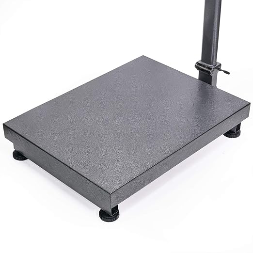 XtremepowerUS 700LB Weight Computing Postal Scale Digital Floor Large Platform Warehouse Shipping LB Price Calculator Luggage Package Shipping Mailing Postal Scale with Accurate LB/KG Foldable
