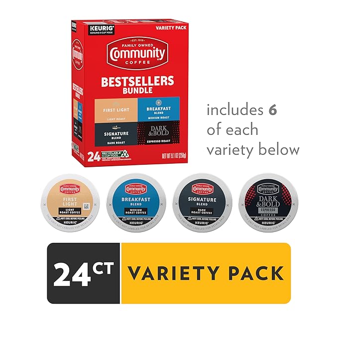 Community Coffee Bestsellers Bundle Variety Pack, 24 ct K-Cup® Pods (Pack of 1)