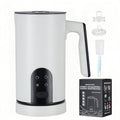 Electric Milk Frother and Steamer, 350ml /0.37QT Automatic Hot and Cold Milk Frother with 4 Modes, Foam Maker for Coffee, Latte, Cappuccino (White)