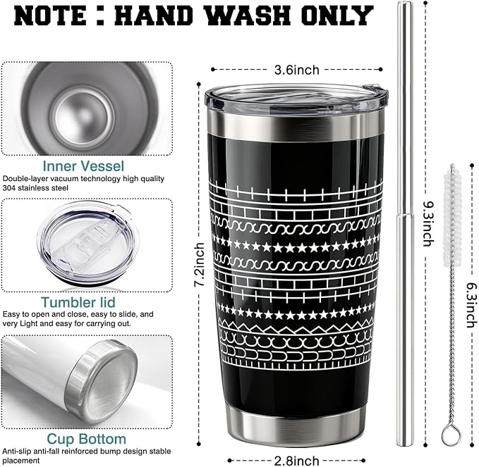 Hidden Message Tumbler for Women Men - Funny Coffee Mugs Novelty Gift for Coworker, Friends, Work, Bestie - Stainless Steel Leak Proof Coffee Cups 20oz with Straw