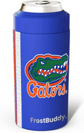 Frost Buddy NCAA Universal Buddy - Fits all - Stainless Steel Can Cooler for 12 oz & 16 oz Regular or Slim Cans & Bottles - Stainless Steel (Florida Gators -Royal)