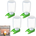 LemonRoad 4 Pcs Honey Bee Feeder for Beekeeping Beehive Entrance Feeder Watering Station with Extra Large Half Gallon Bottle Beekeeping Supplies for Outside Garden Feeding Sugar Syrup