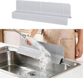 Sink Splash Guard, 18", Non-slip with Suction Cups, Stop Water Splash with High Rim, for Kitchen & Bathroom, Faucet & Countertop Protector, Easy Install, Dishwasher Safe