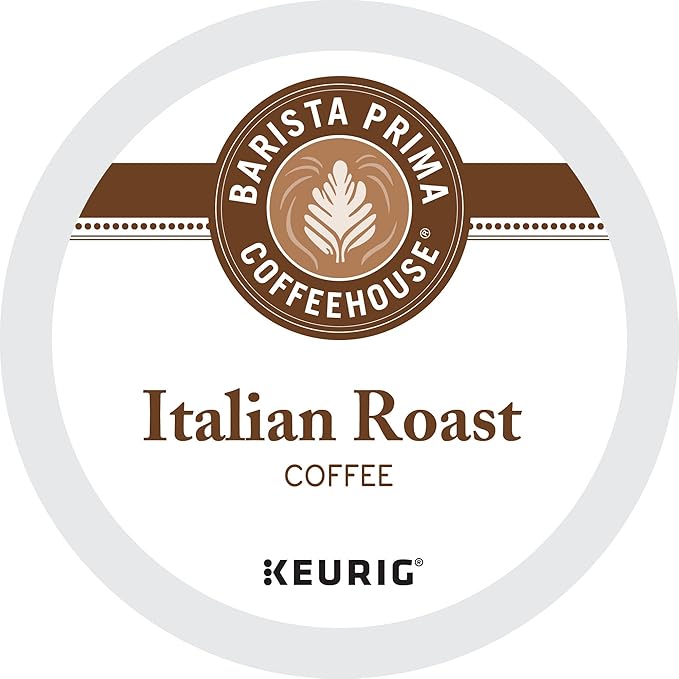 Barista Prima Coffeehouse Italian Roast, Keurig Single Serve K-Cup Pods, Dark Roast Coffee, 48 Count