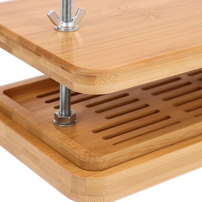 SOLUSTRE Tofu Pressing Mold Home Kitchen Bamboo Tofu Maker Presser Strainer Drip Tray