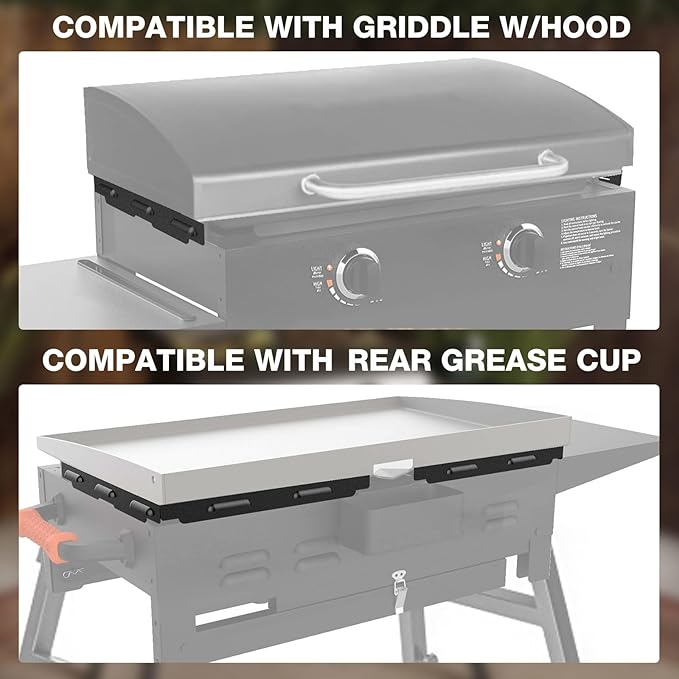 Wind Guards for Blackstone 28" Griddle, MeWeBlue Blackstone Accessories Fit for Grill, MeWeBlue 5016 Magnetic Stainless Steel Wind Screens Protect Flame Hold Heat, Compatible with Hood