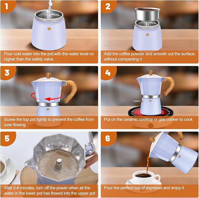 12 Cup Aluminum Espresso Stovetop Moka Pot Express Coffee Maker Percolator Italian Classic Mocha Coffee Machine for Italian and Cuban Cafe Brewing for Home & Camping 600ml 20oz