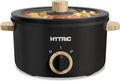 Hytric Hot Pot Electric, 2.5L Portable Electric Pot with Non-Stick Coating, Multi-functional Cooker for Stir Fry, Steak, Noodles, Soup, Portable Ramen Cooker for Dorm and Office, Black