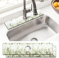 Sink Faucet Absorbing Mat, 2 Pack Drying Mat Around Faucet Sink Splash Guard Behind Faucet Sinkmat For Kitchen Bathroom Island Rv 24 * 5.5 Inch (60 * 14 cm)
