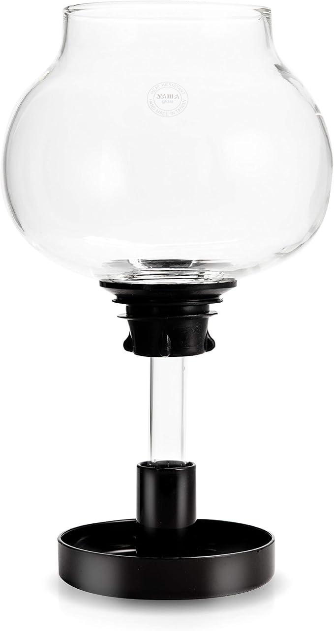 Yama Glass 8-Cup Stovetop Siphon Coffee Maker, 24 Oz Vacuum Brew, Heat-Resistant Borosilicate Glass