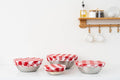 Reusable Cotton Red Bowl Covers - 100% Cotton Fabric Bowl Covers Set to Cover Fruits, Vegetables and Regulate Moisture - Elastic Closure for Salads, Bread & Leftovers (Red Plaid, 2XL, 2L, 2M, 2S)